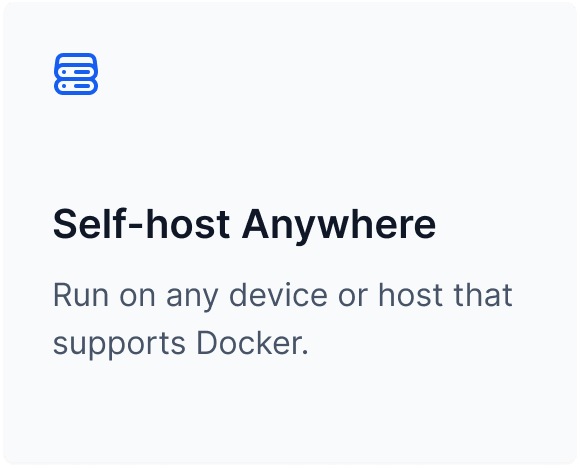 Self-host Anywhere