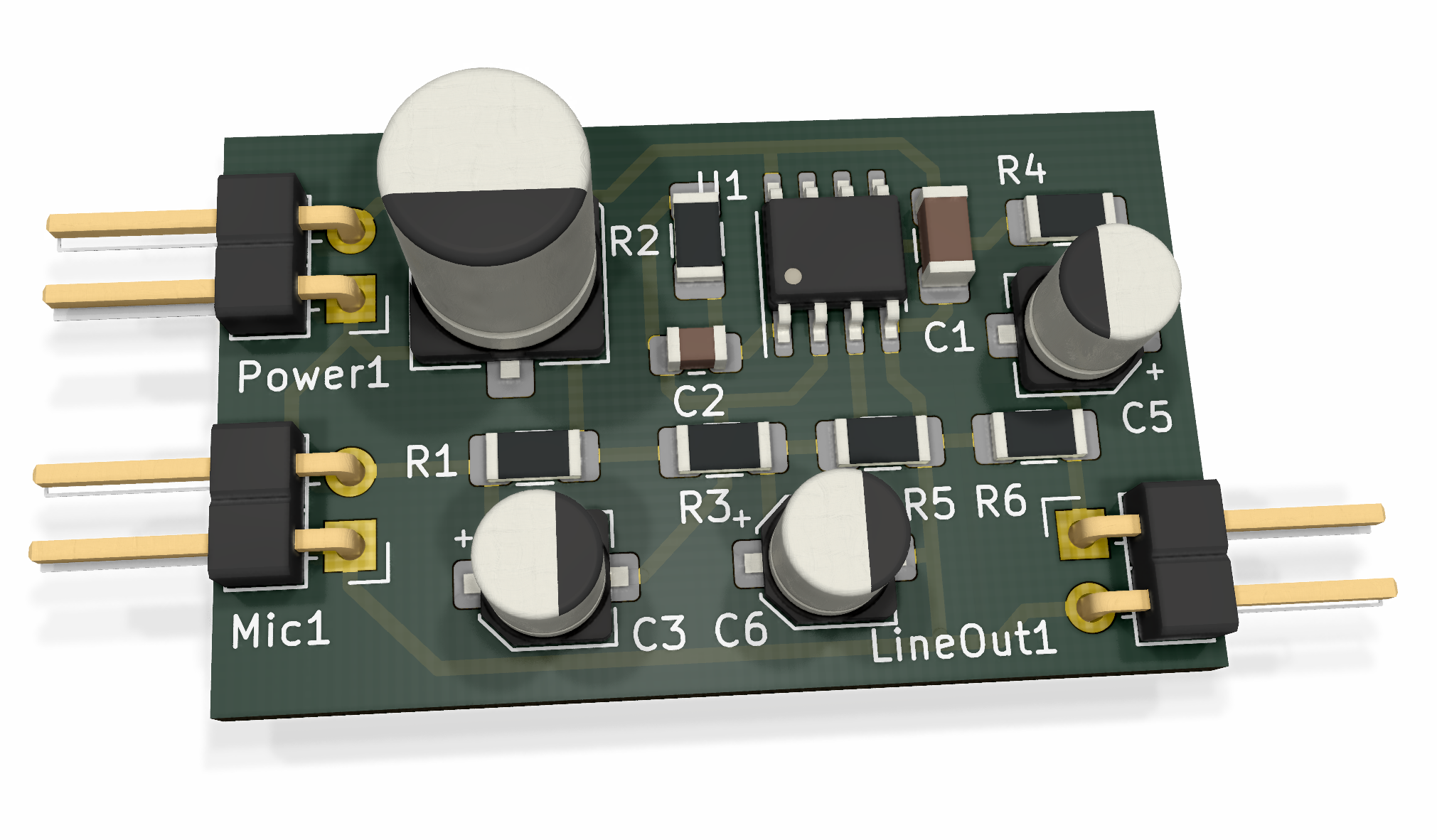 KiCAD board render