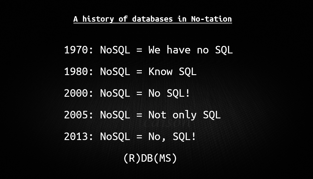 nosql-history
