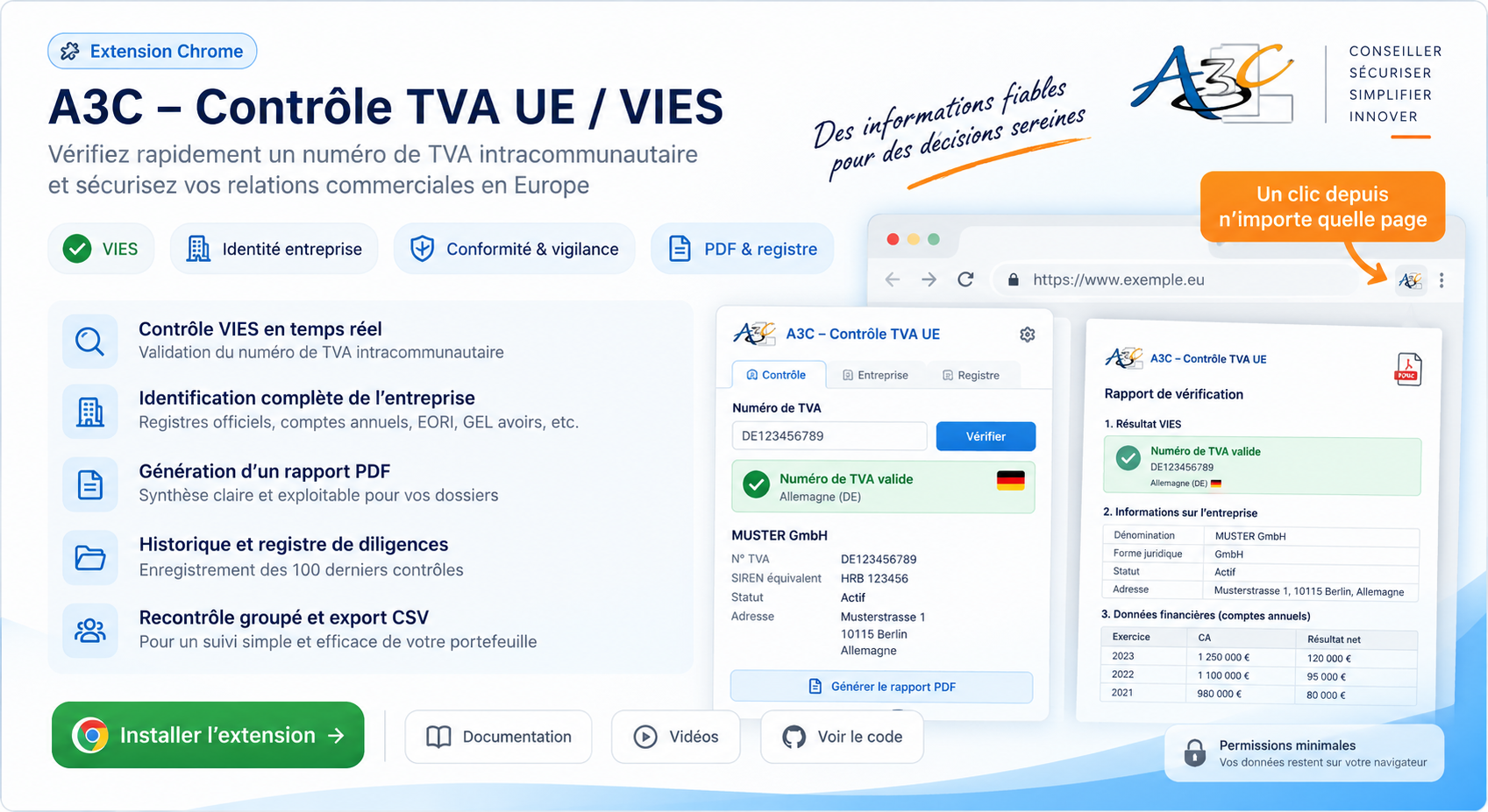 A3C — Contrôle TVA UE / VIES