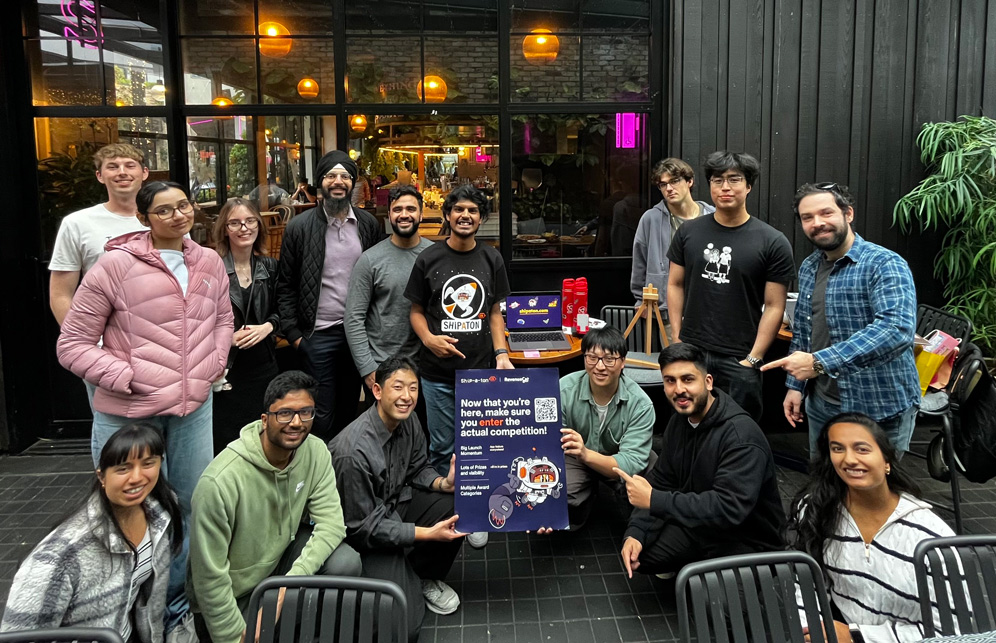 The #ShipatonIRL Auckland meetup group photo