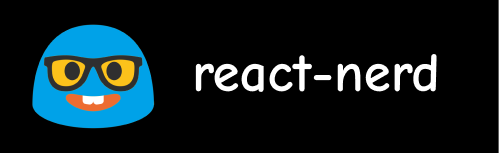 React nerd logo