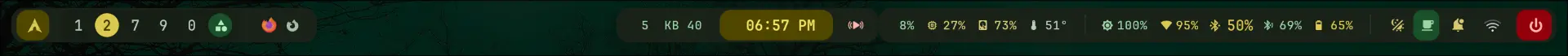 New Nerdy Horizontal Waybar