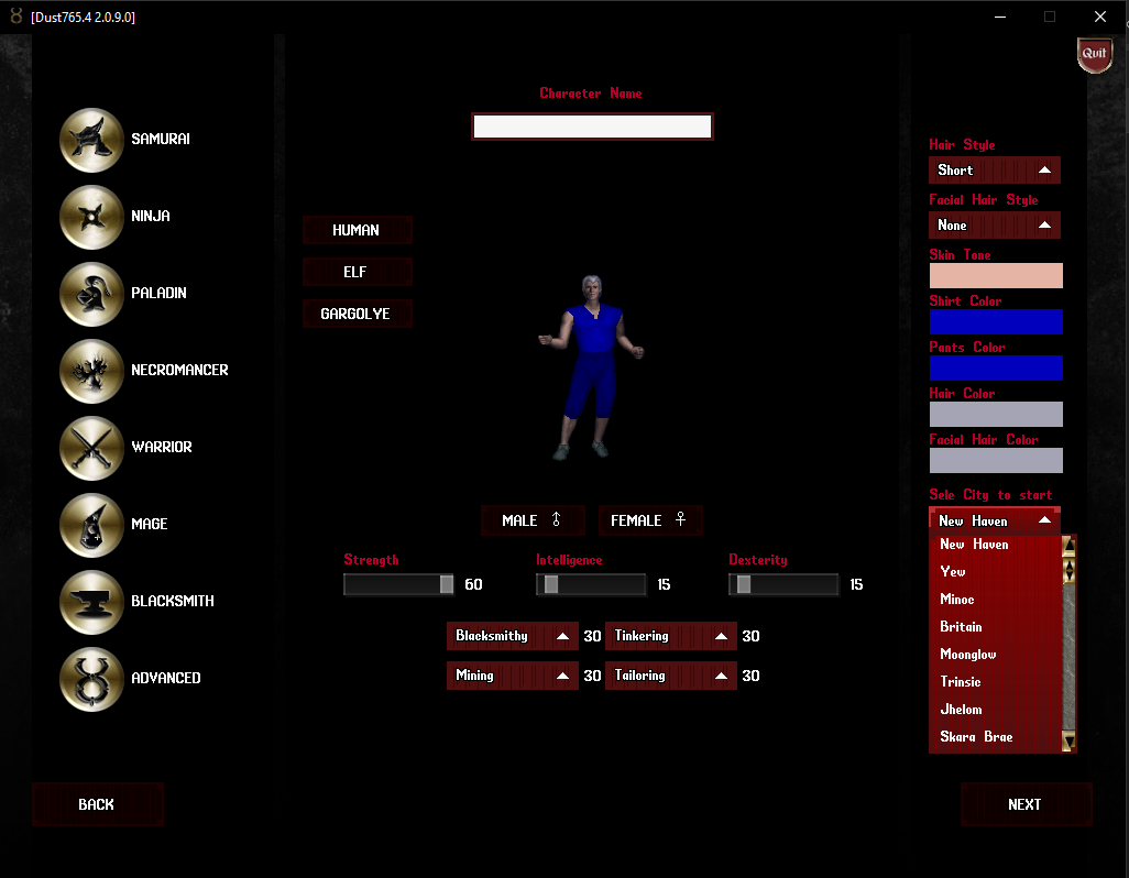 Character Creation