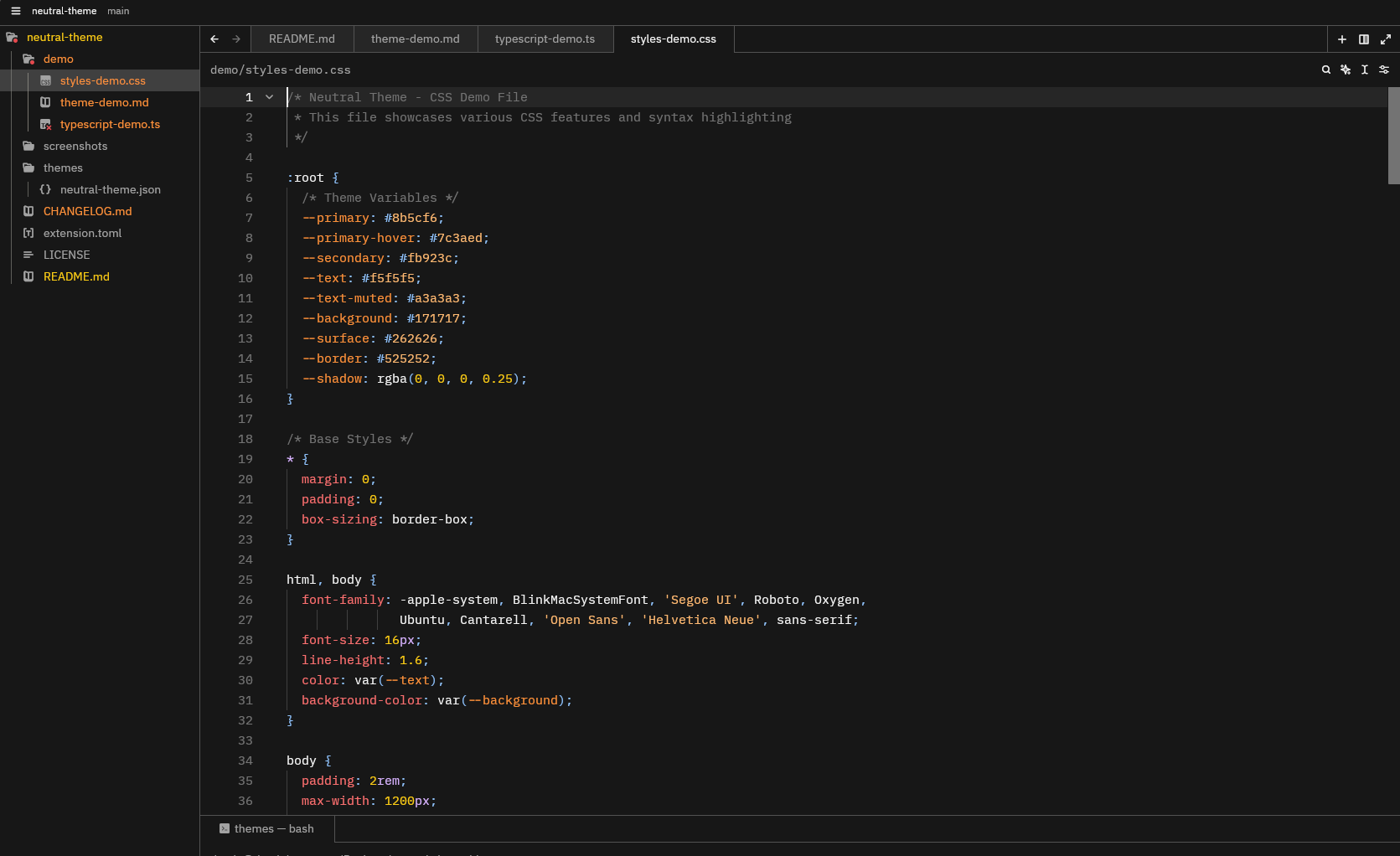 CSS Styling Demo