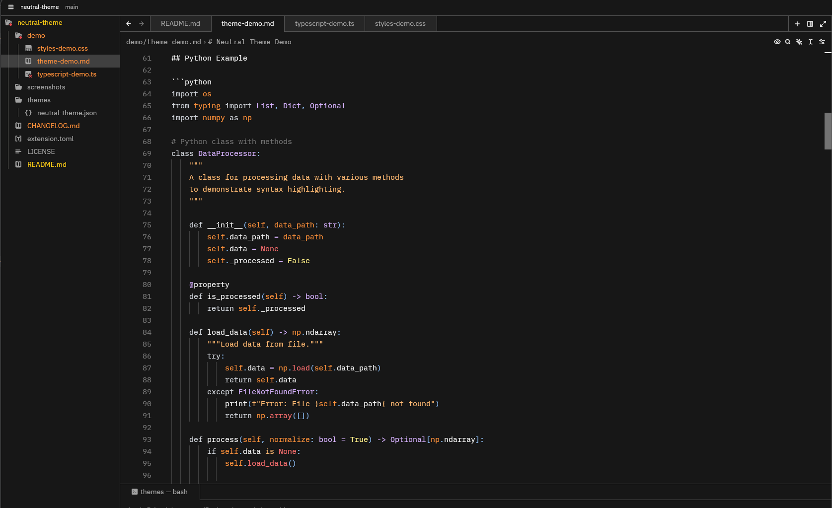 Multi-language Theme Demo