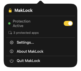 Menu bar