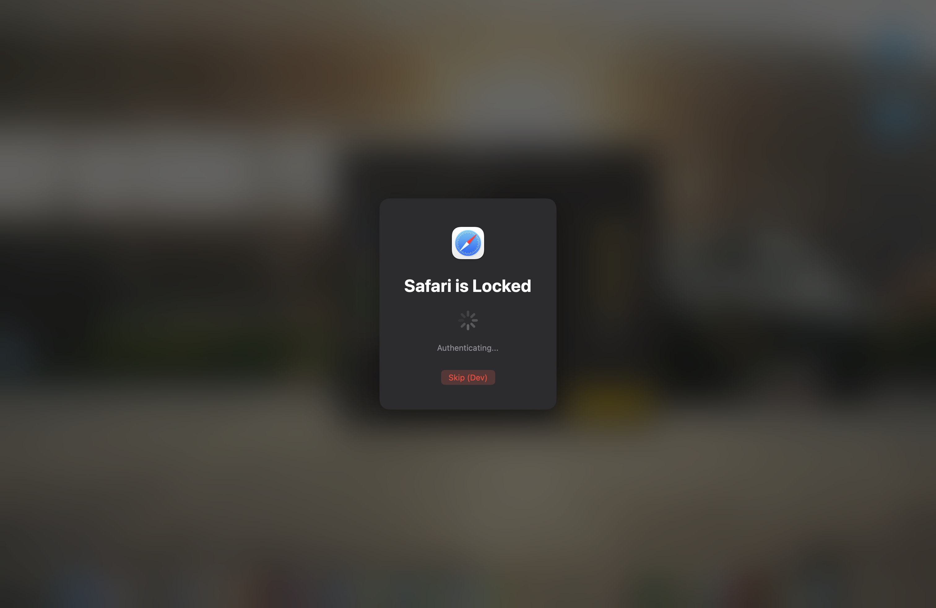 Lock overlay