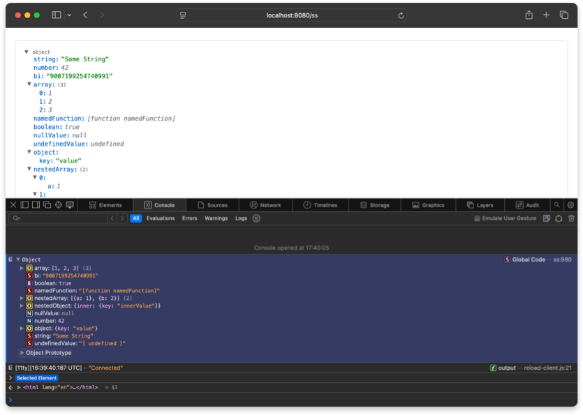 HTML Output
