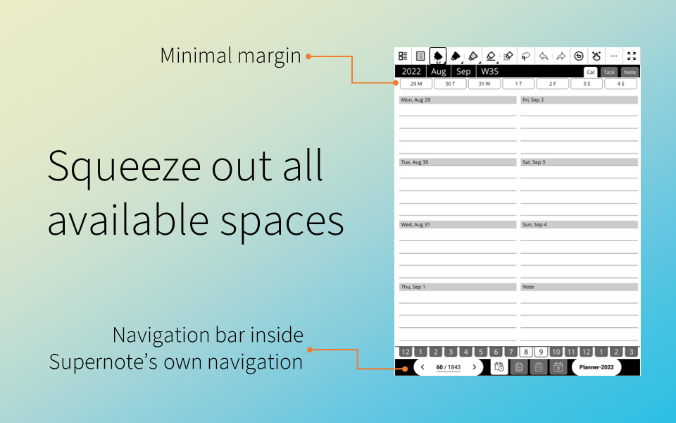 Squeeze out all available spaces