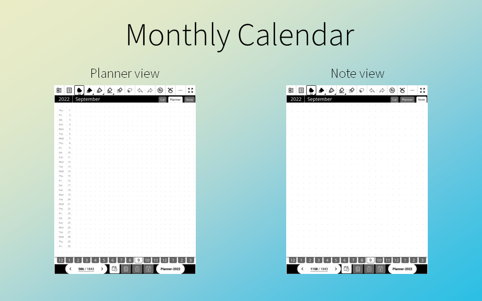 Monthly Calendar