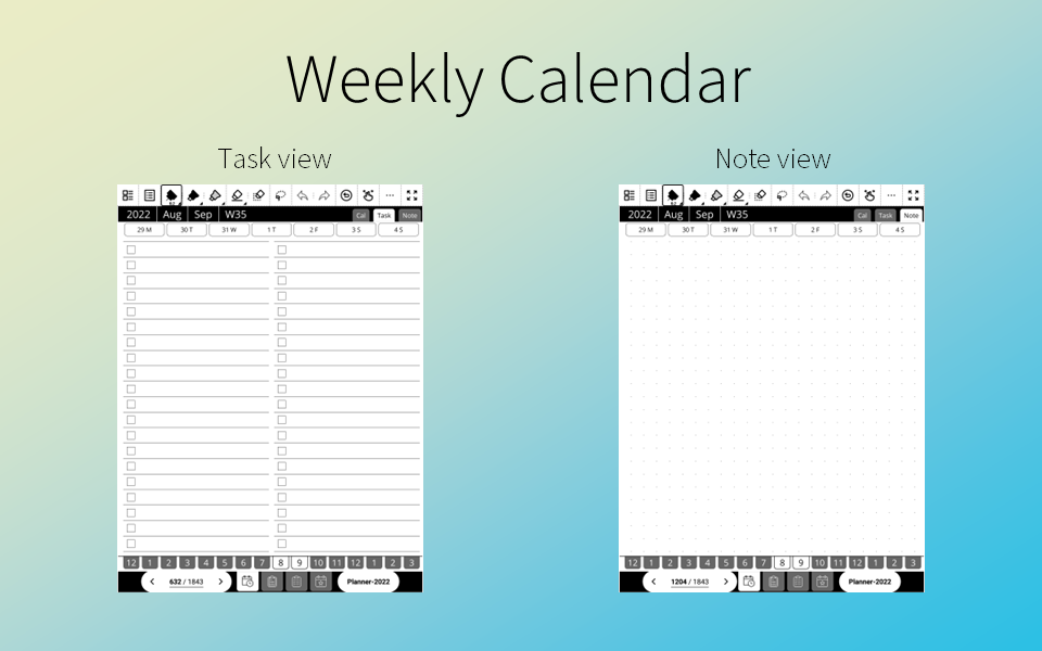 Weekly Calendar