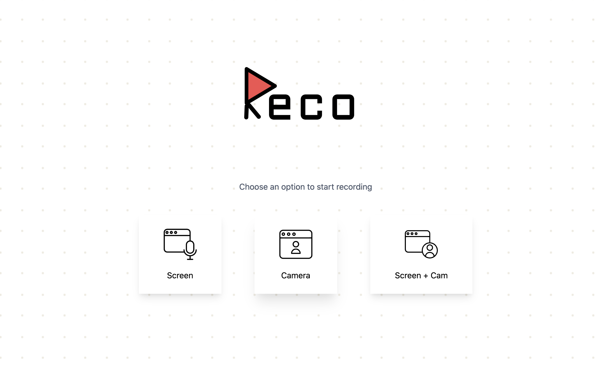 Screenshot of Reco