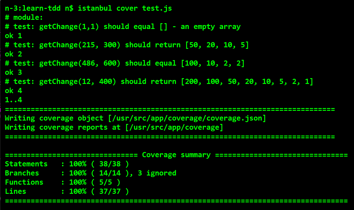 server-side-command-line-test-run-with-istanbul-100-percent-coverage