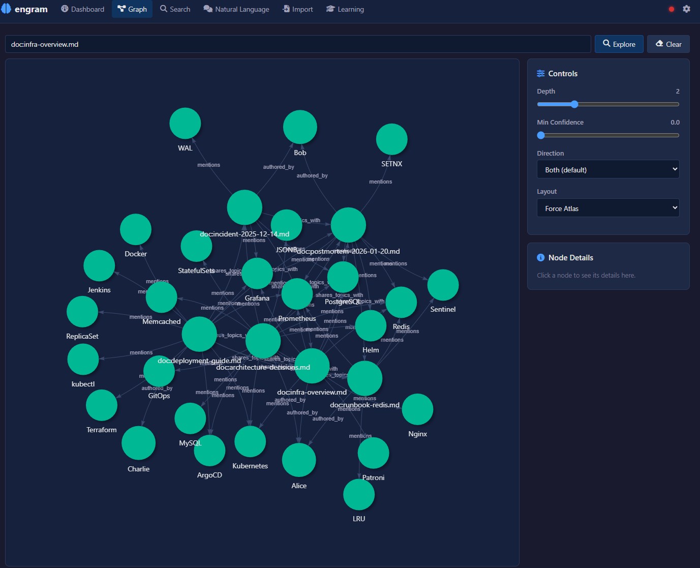 Engram Graph Explorer