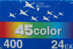 45Color Iso 400 film packaging