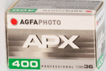 Kentmere AgfaPhoto APX 400 (New) film packaging