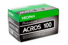 Fujifilm Neopan Acros II film packaging