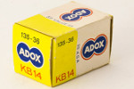 Adox KB14 / R14 / KB25 / R25 (ASA 16 then 25) film packaging