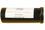 Adox Pan 25 film packaging