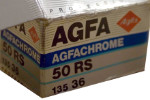 Agfa AGFACHROME RS 50 Professional (improved) silver box RS50 film packaging
