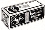 Agfa Isopan – 17 DIN film packaging