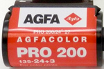 Agfa Pro 200 film packaging