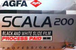 Agfa SCALA 200 Professional B&W slides film packaging