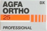 Agfa ORTHO 25 Professional film packaging
