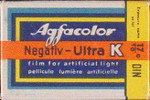 Agfa Agfacolor Umkehr Negative Ultra K NK17 film packaging