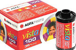 Ferrania AgfaPhoto Vista 100 film packaging