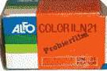 Konica Alfocolor II N21 film packaging