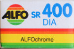 Fujifilm Alfo SR400 Dia ALFOChrome film packaging