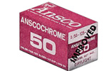 Ansco / GAF Anscochrome D50 Improved film packaging