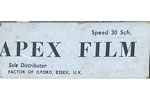 APEX film speed 30 Sch. film packaging