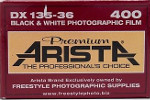 Kodak Arista Premium 400 film packaging