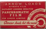 Arrow Loads – Nitrate Panchromatic Film film packaging