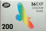 Agfa Boots Colourslide (ISO 200) Rainbow bird film packaging