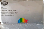 Agfa Boots Colourslide (ISO 100) Rainbow turtle film packaging