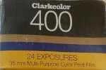 Clark Color 400 speed film film packaging
