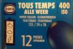 Cora Colour Print "Tous Temps" ISO 400 film packaging