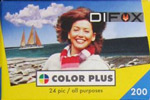DIFOX COLOR PLUS all purposes ISO 200 film packaging