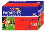 Agfa DM Paradies Fotowelt 400 film packaging