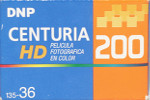 Konica Centuria HD DNP 200 film packaging