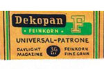 Kodak Dekopan F Feinkorn 17/10° DIN Glanzfilm film packaging