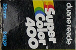 Duane Reade Super Color 400 film packaging
