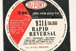 Dupont High-Speed Reversal B&W cine film – Code 931A 931B High S... film packaging