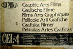 Dupont CT-4 B&W reproduction film packaging
