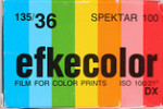 Konica efkecolor spektar 100 film packaging