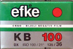 Efke KB100 film packaging